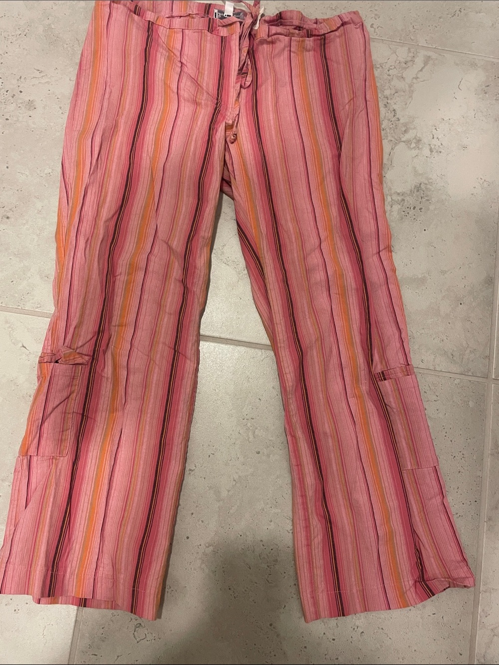 Charlotte Russe Pink Striped Capri Pants